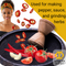 Asanka Traditional Pot with Grinder, 11 Inch, Handmade in Ghana
