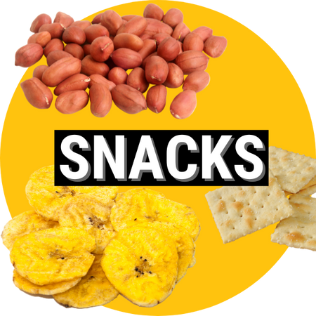 African snacks plantain chips crackers groundnuts peanuts 