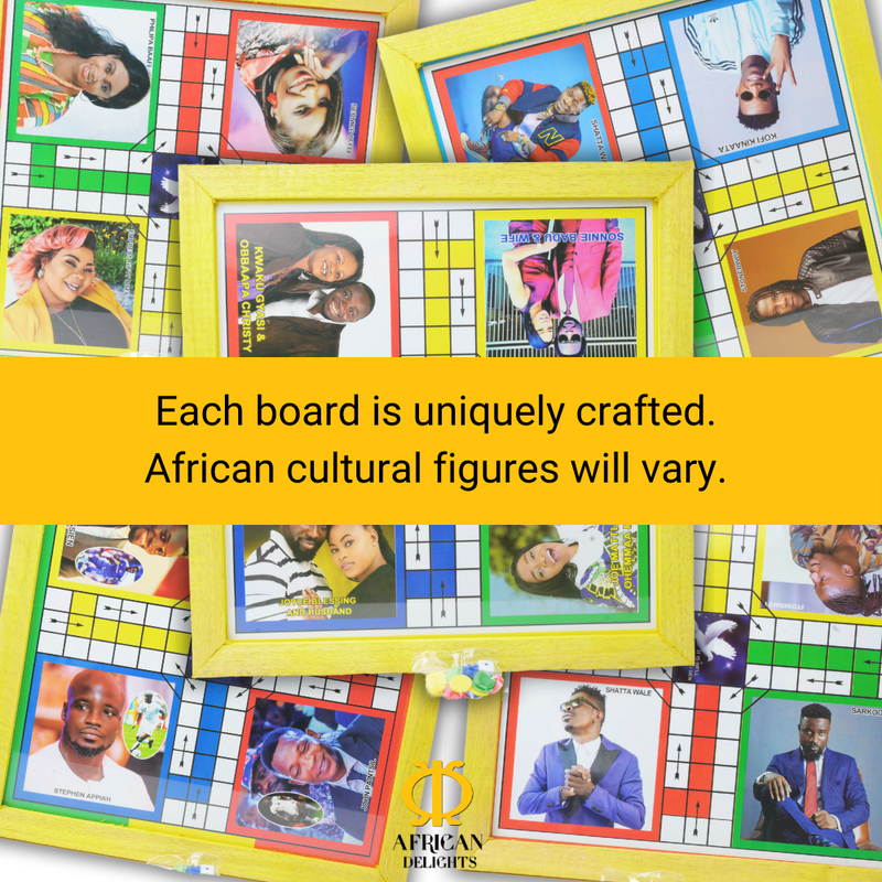 Ludo Board Game | Ludu | Ludi | 14x14in Wood with Glass Top