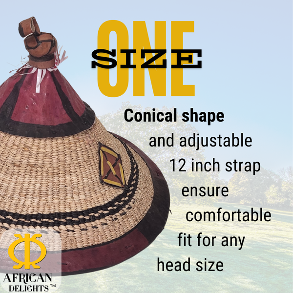 Handmade Fulani African Straw Hat