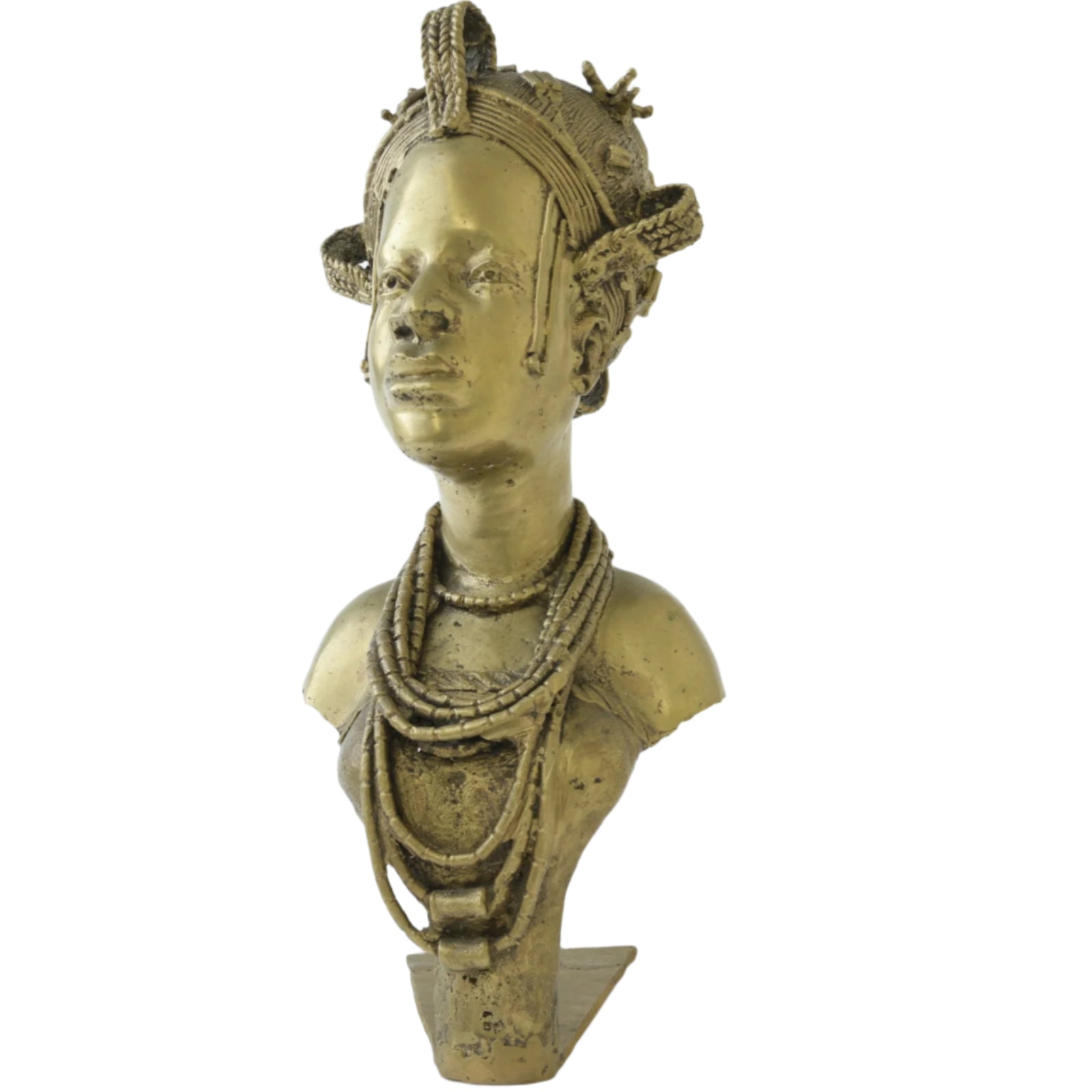 Benin Bronze Head Statue - Premium Heavy Bronze African Delights Grocery Store near me Nigerian Ghanaian food Black owned business