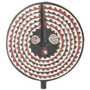 Sun Mask - Handmade African Mask, Burkina Faso (Black Red)