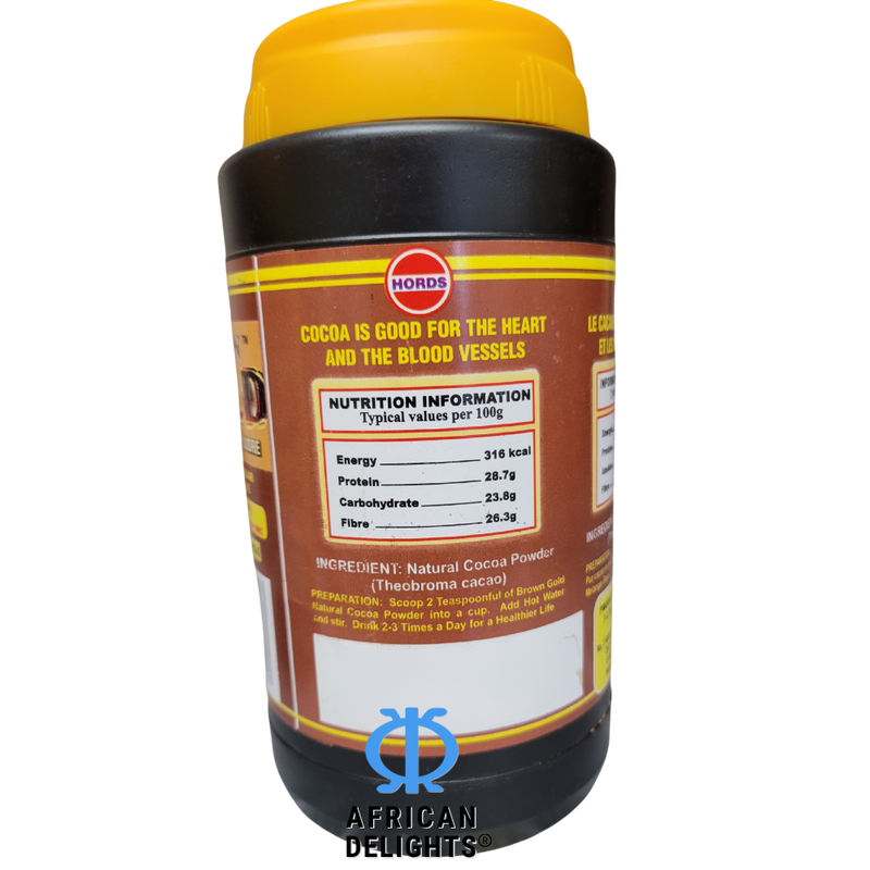 Brown Gold Natural Cocoa Powder | 400g | 100% Raw and Organic Cacao