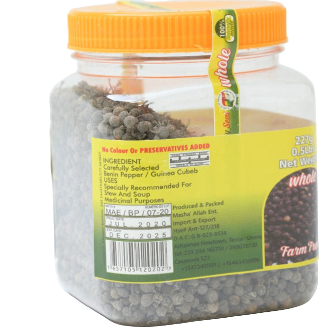 Benin Pepper /  Esuru Wisa / Whole  Black Peppers