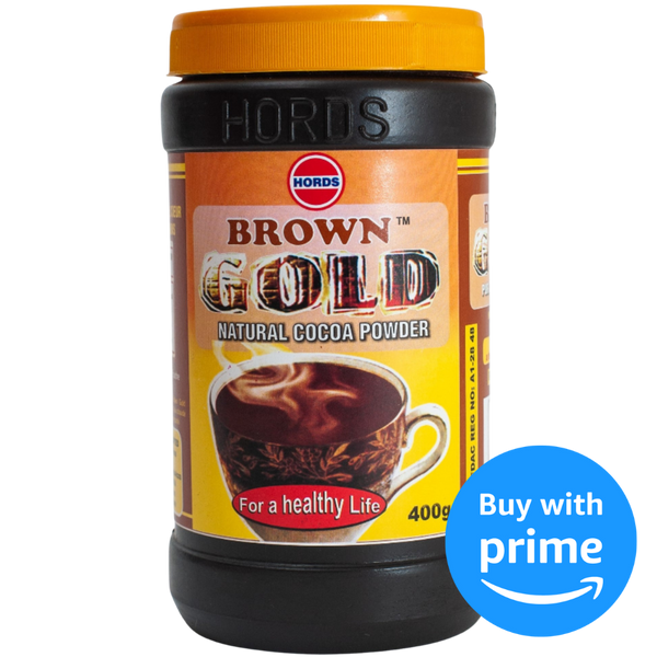  Brown Gold cocoa powder, natural organic cacao, 400g cocoa, raw cocoa powder, African delights grocery store.