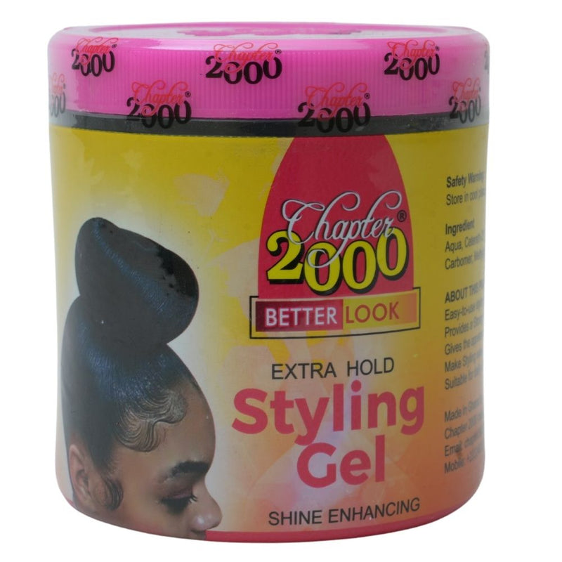 Chambers Chapter 2000 Better Look Extra Hold Black Styling Gel -Slick Back Gel