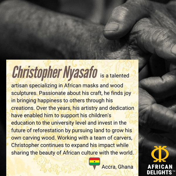 Tuntum Mask - Handmade African Mask by Ghanaian Artisans