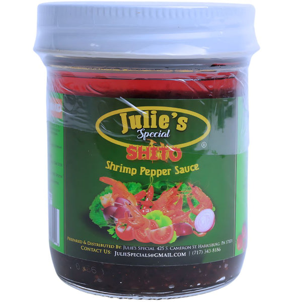 Julie's Special Shito 16 oz | Ghanaian Shrimp Pepper Sauce