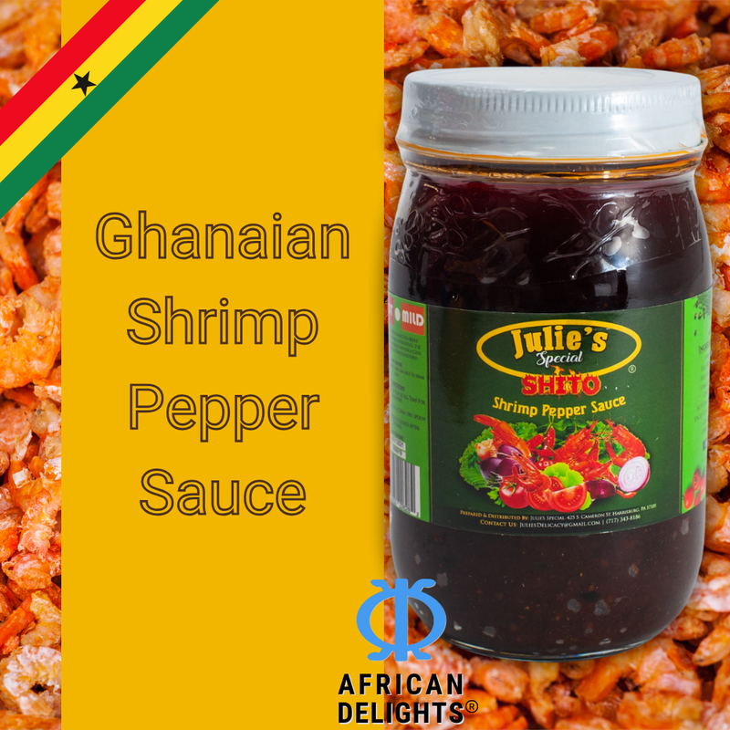 Julie's Special Shito 16 oz | Ghanaian Shrimp Pepper Sauce