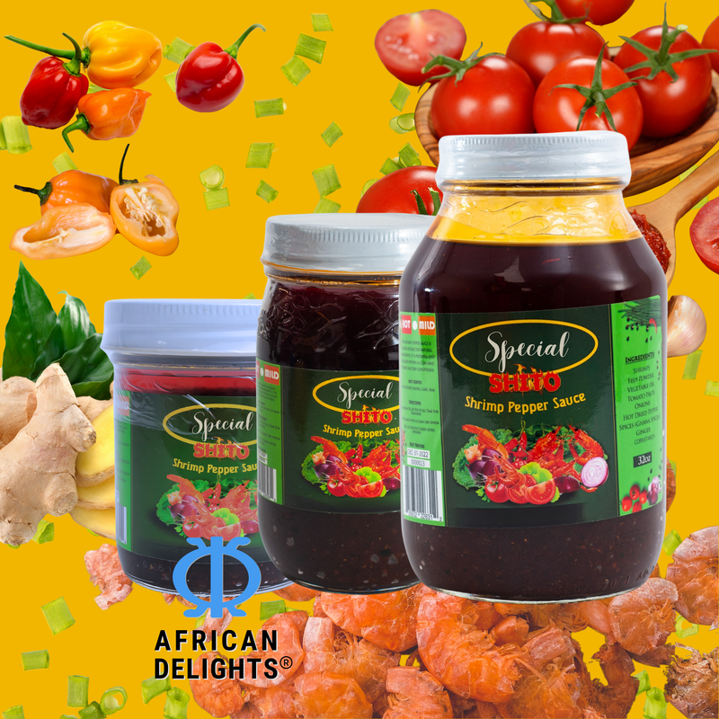 Julie's Special Shito 16 oz | Ghanaian Shrimp Pepper Sauce