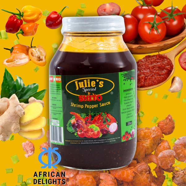 Julies's Special Shito 8 oz | Ghanaian Shrimp Pepper Sauce