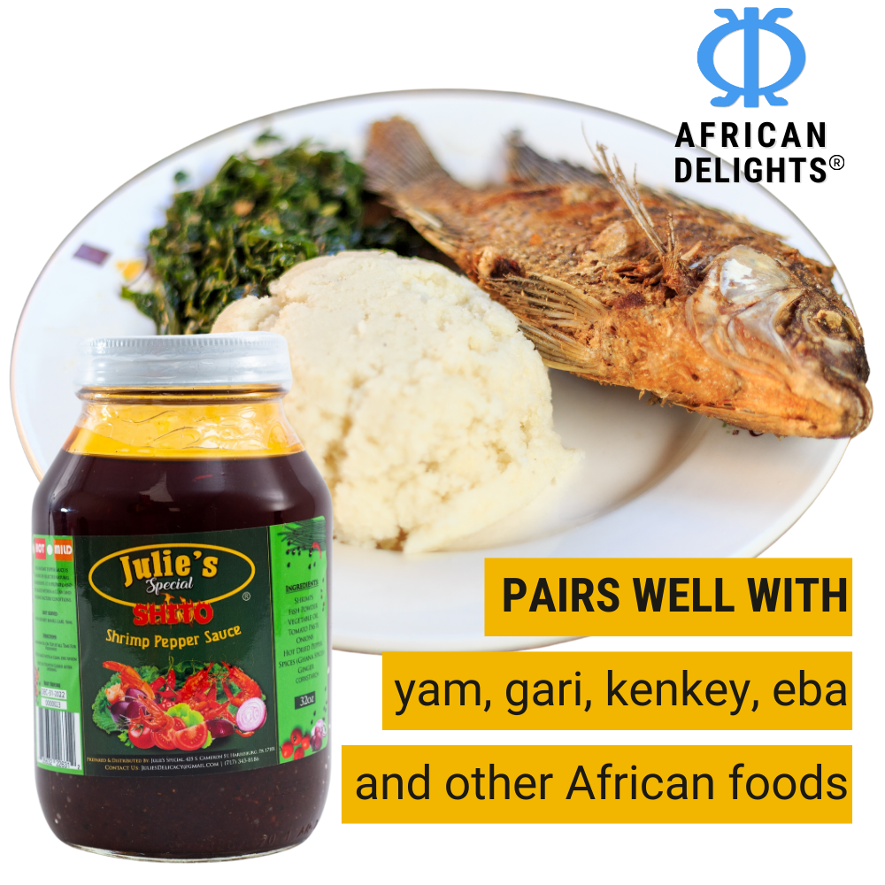 Julies's Special Shito 8 oz | Ghanaian Shrimp Pepper Sauce