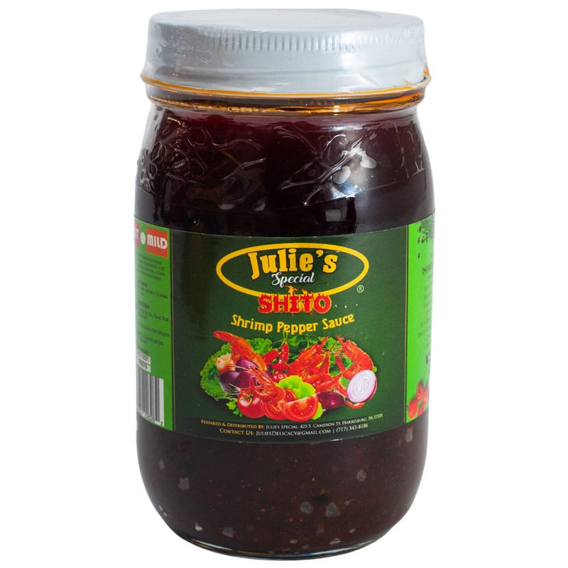 Julie's Special Shito 16 oz | Ghanaian Shrimp Pepper Sauce
