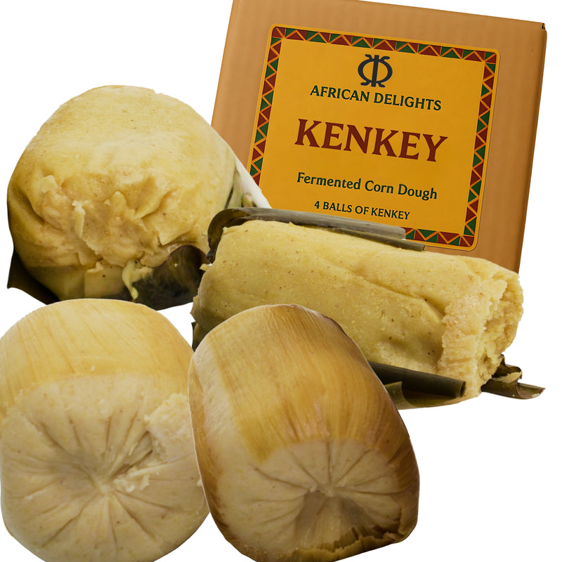 African Delights Kenkey - Four Balls of Kenkey | Ga and Fante African Delights Grocery Store near me Nigerian Ghanaian food Black owned business