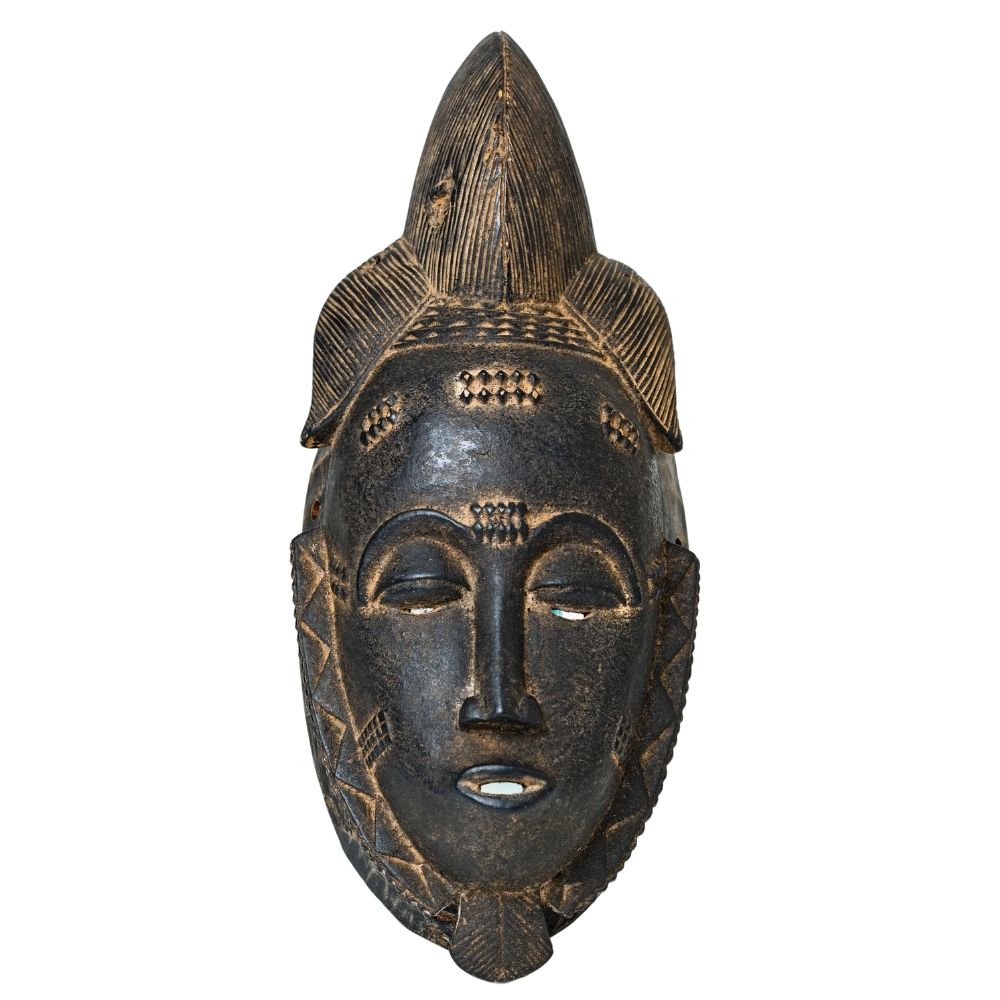 Tuntum Mask - Handmade African Mask by Ghanaian Artisans African Delights Grocery Store near me Nigerian Ghanaian food Black owned business
