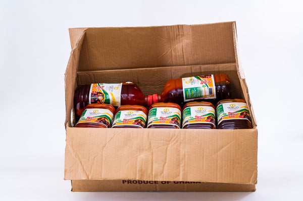 African Delights Red Palm Oil 2 Liters Case