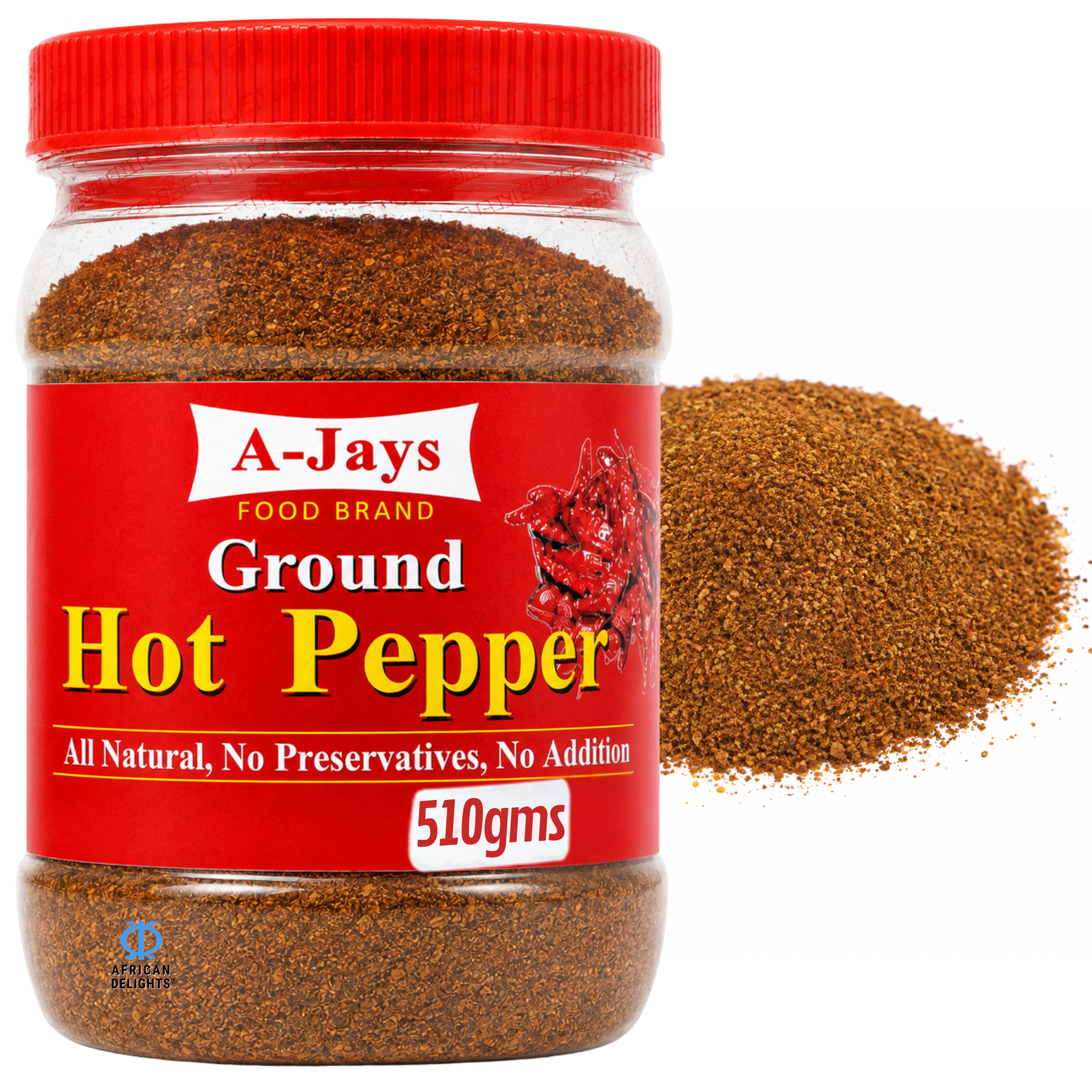 A-Jays Red Chili Pepper Powder, Extra Hot, Gluten-Free Vegan #1