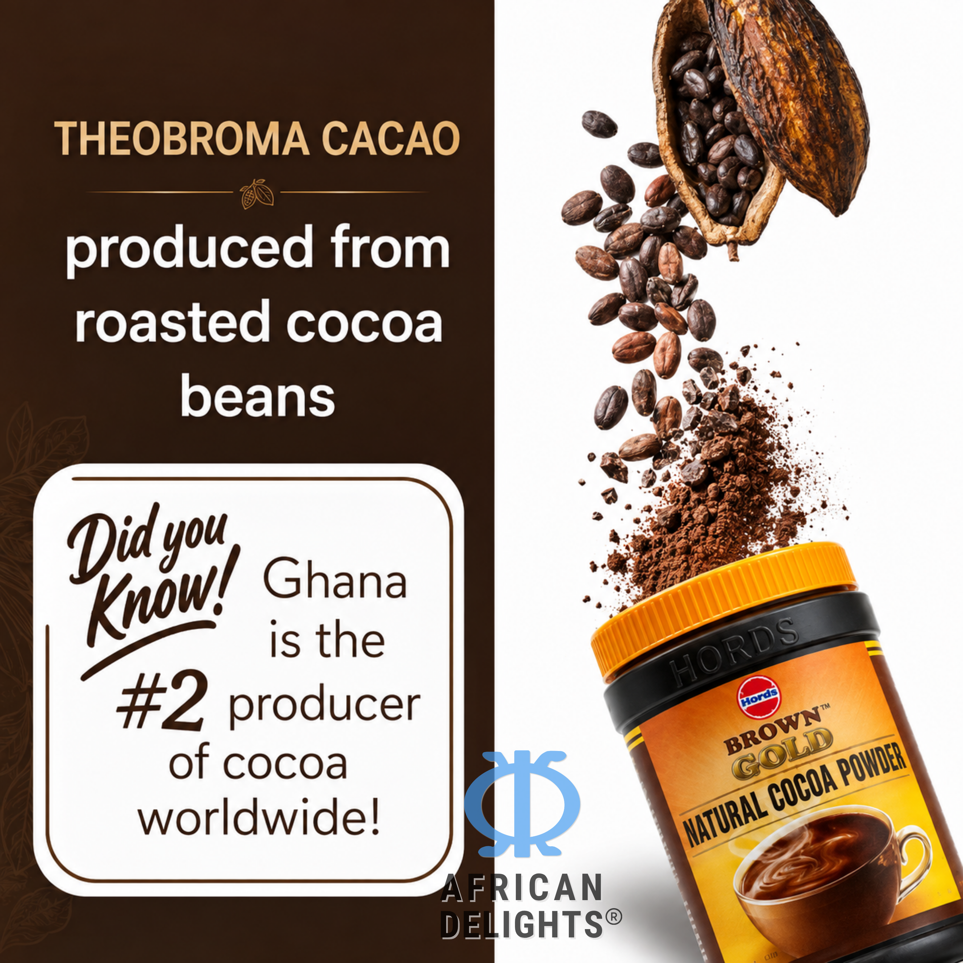 African Delights Brown Gold Natural Cocoa Powder lifestyle image 2