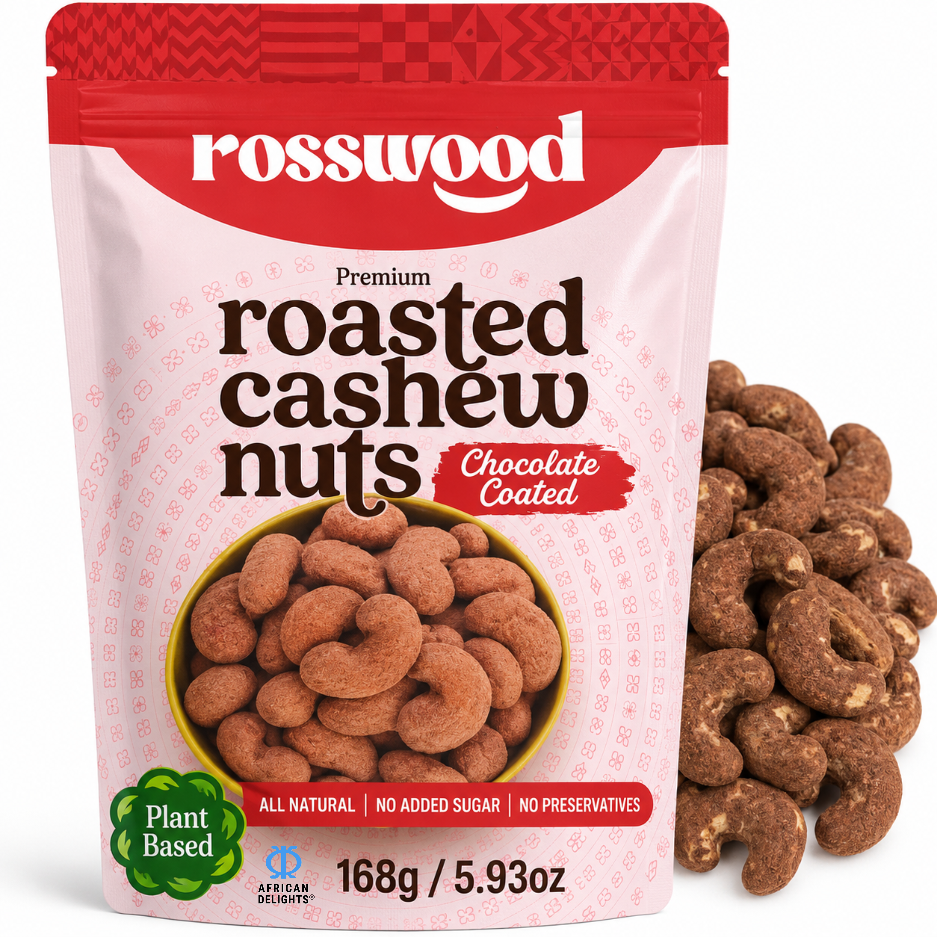 African Delights Chocolate Coated (168g x2-Pack) # Flavor_Chocolate Coated (168g x2-Pack)