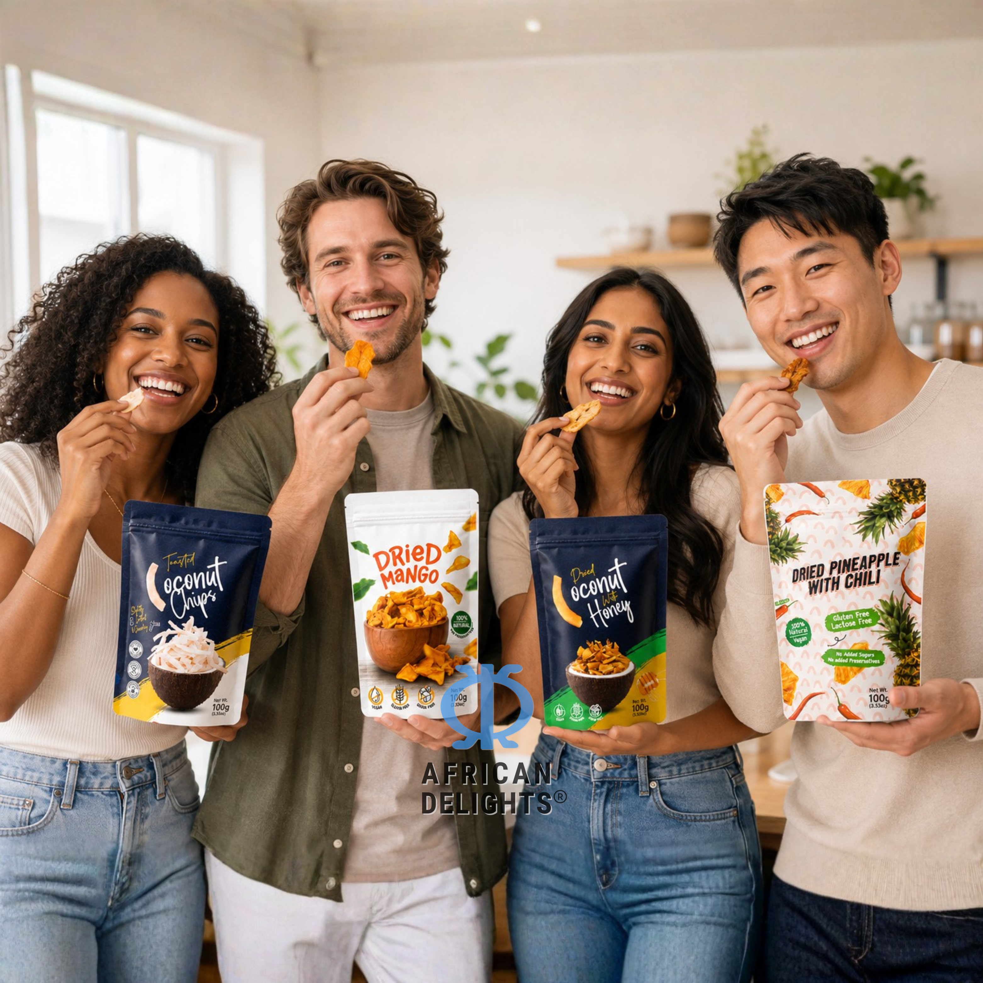 African Delights Diya Snacks family image
