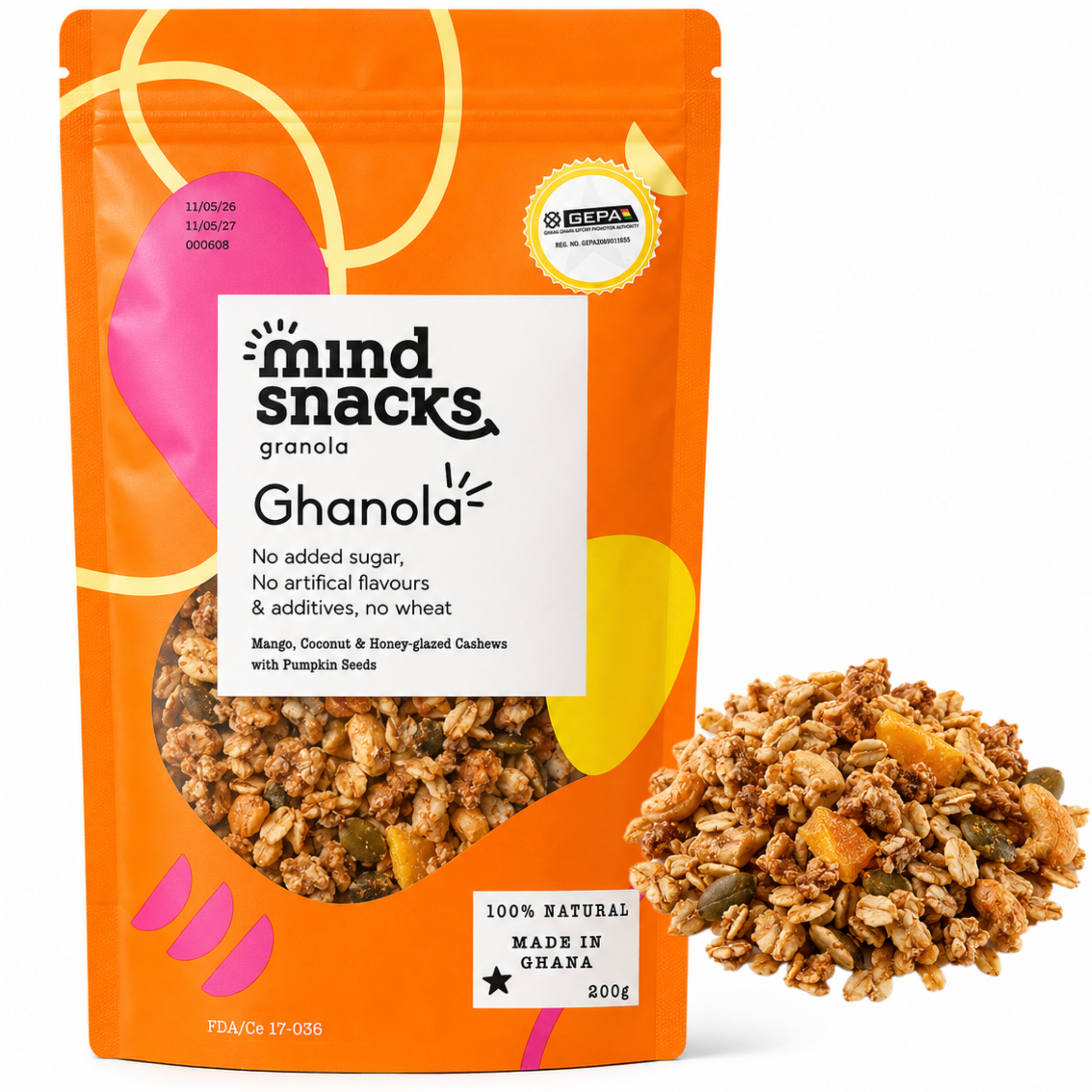African Delights Ghanola 200g (Pack of 2) # Flavor_Ghanola
