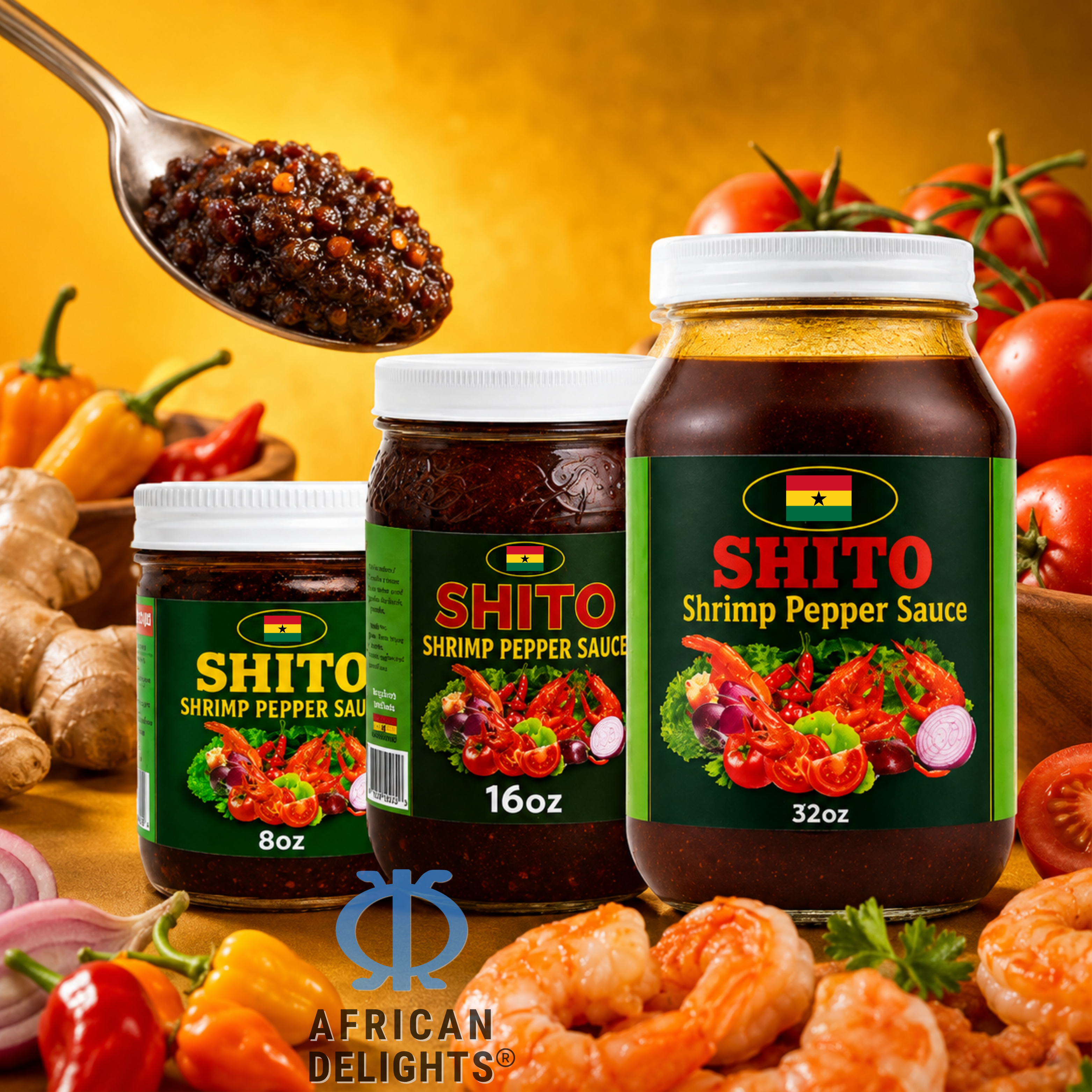 African Delights Julie's Special Shito Ghanaian shrimp pepper sauce lifestyle image 5