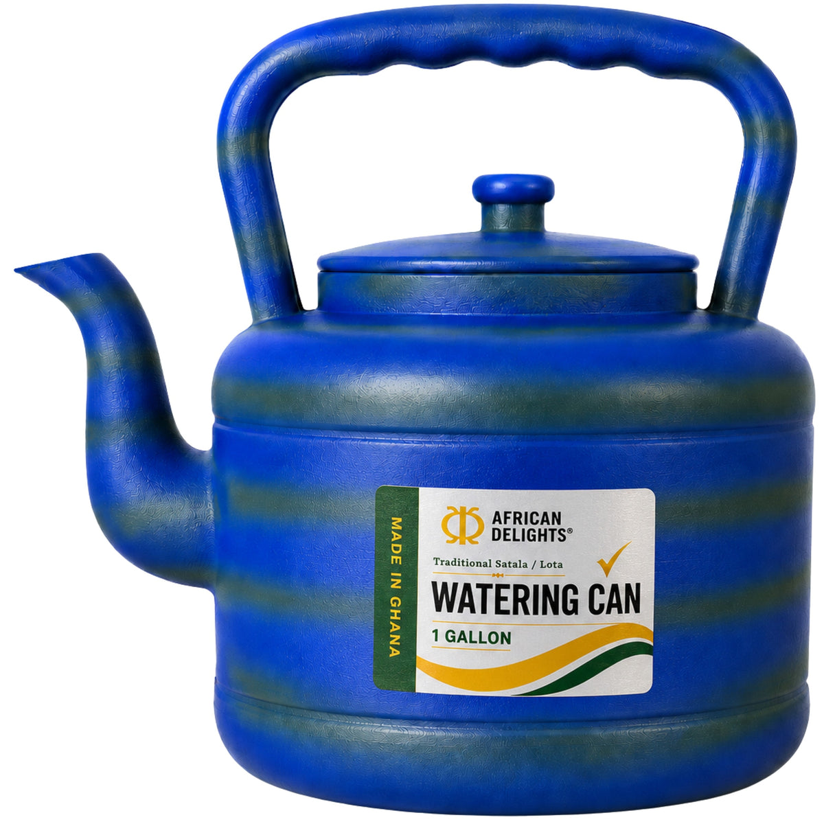 African Delights Plastic Kettle/Satala Watering Can, Blue/Gray # Color_Blue/Gray