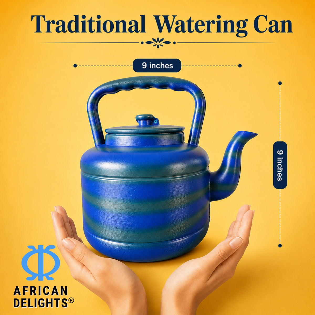 African Delights Plastic Kettle/Satala Watering Can measurements