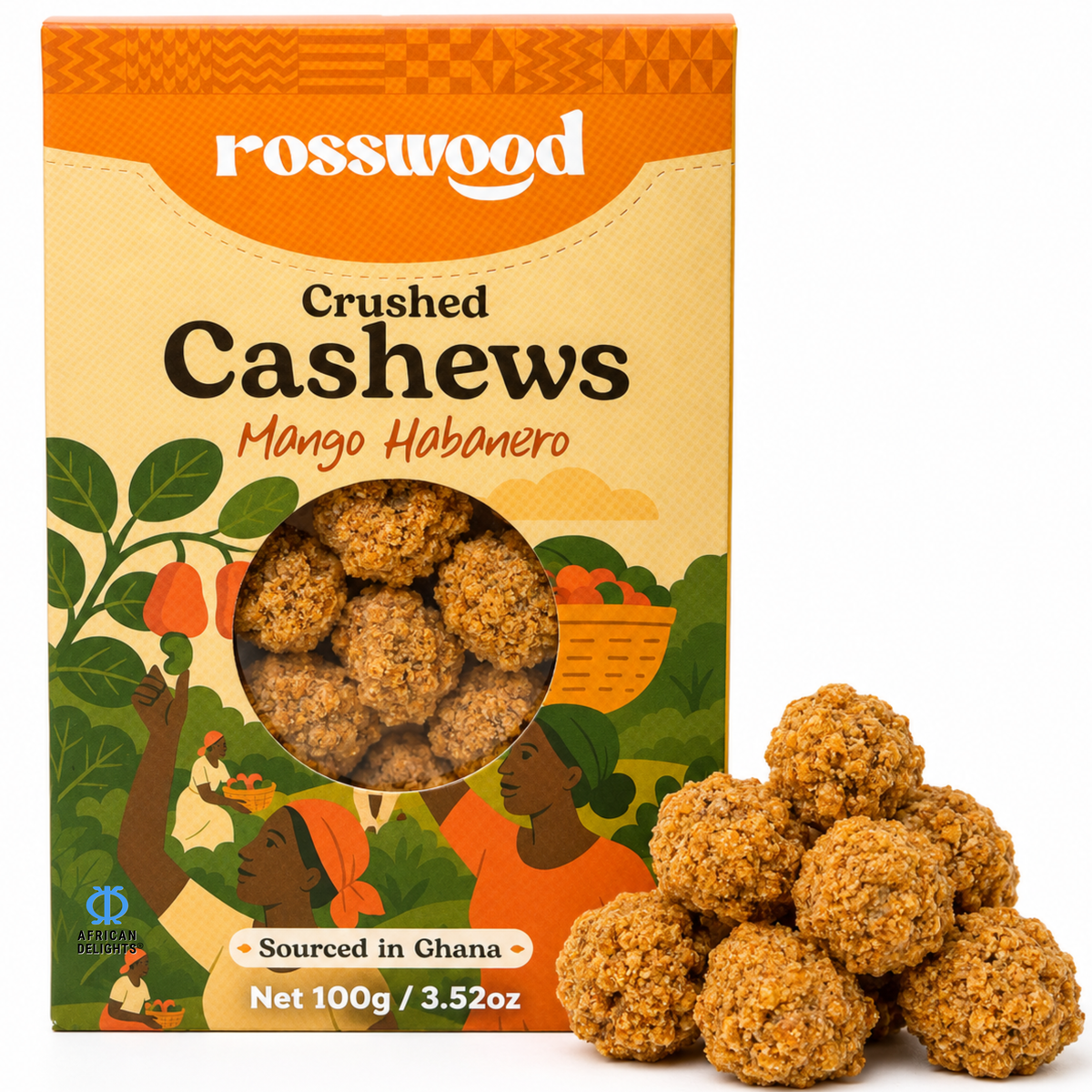 African Delights Roasted Cashews & Clusters
