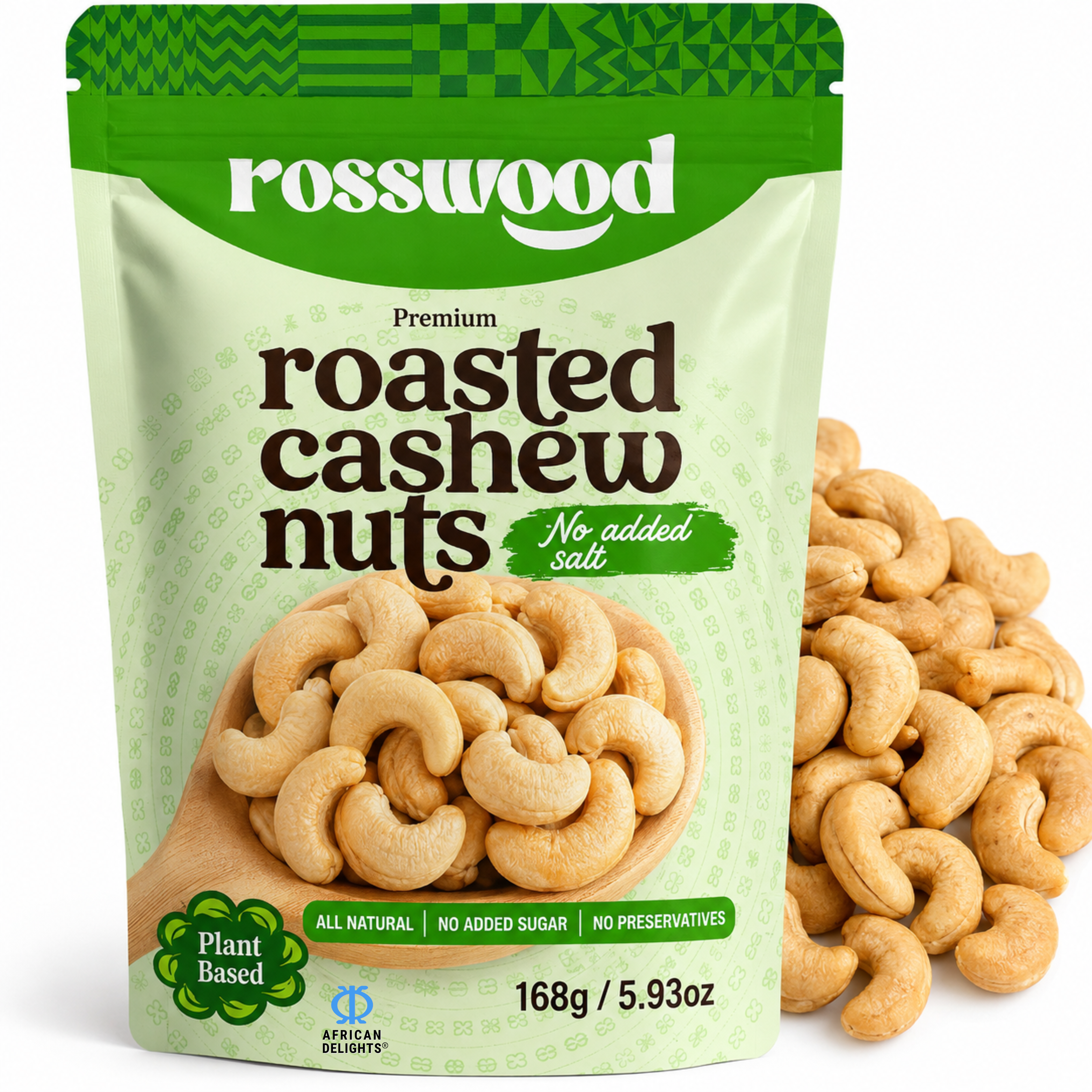 African Delights No Added Salt (168g x2-Pack) # Flavor_No Added Salt (168g x2-Pack)