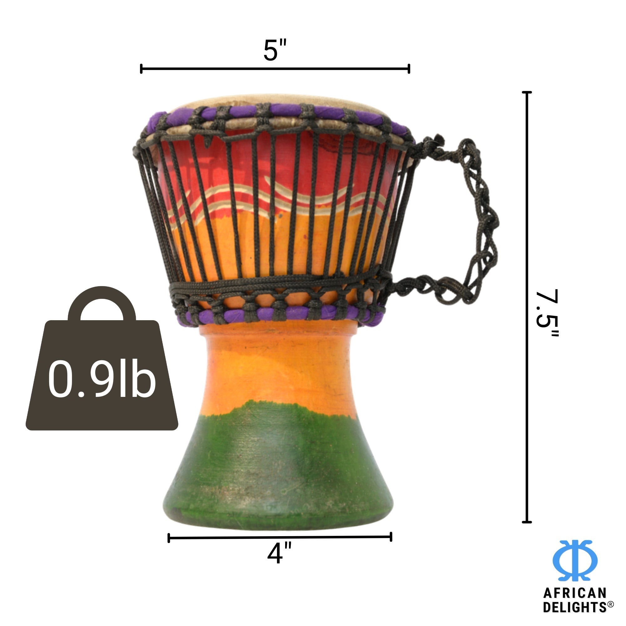 27cm Ghana Series Djembe（バッグとアクセサリー付き） Large Djembe