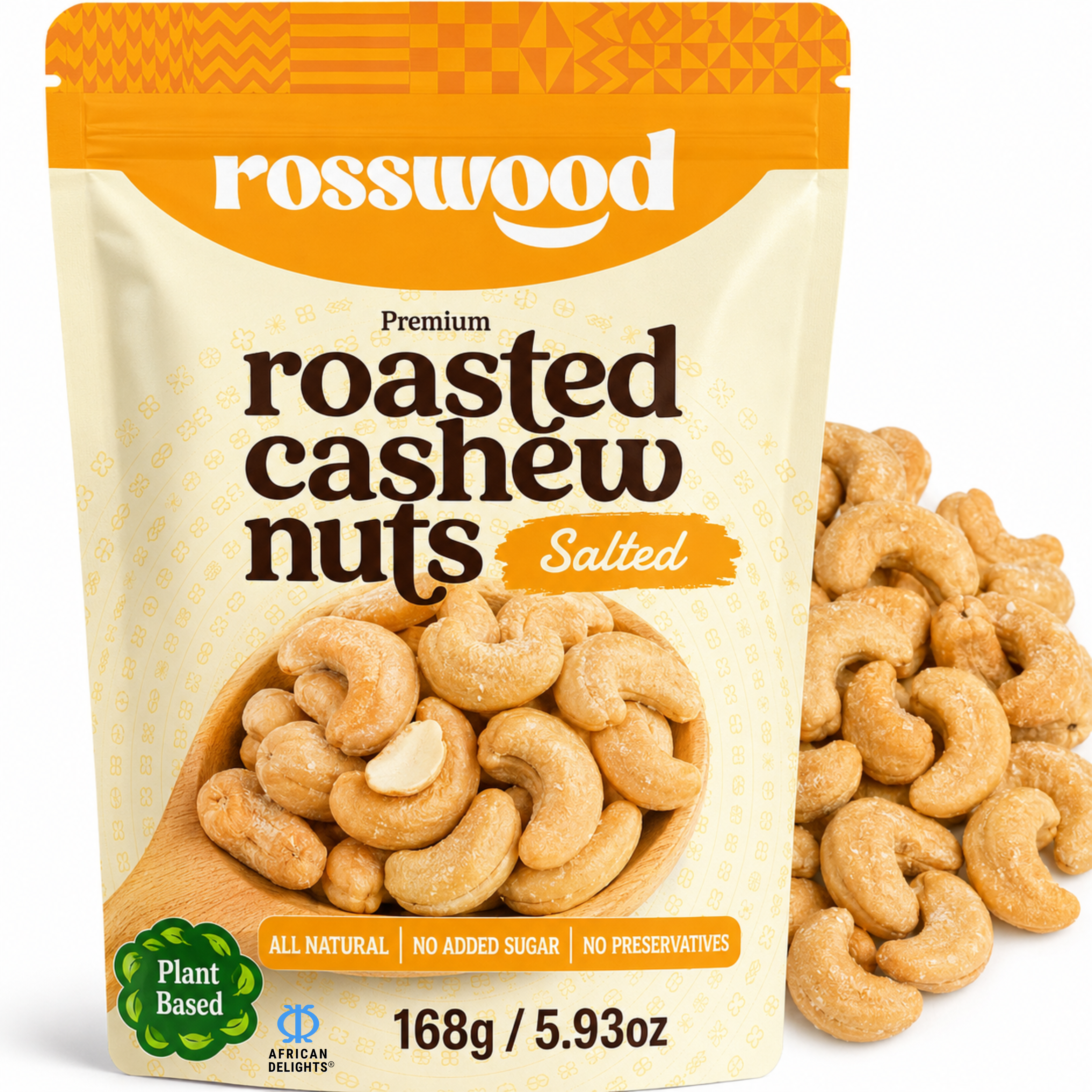African Delights Salted (168g x2-Pack) # Flavor_Salted (168g x2-Pack)