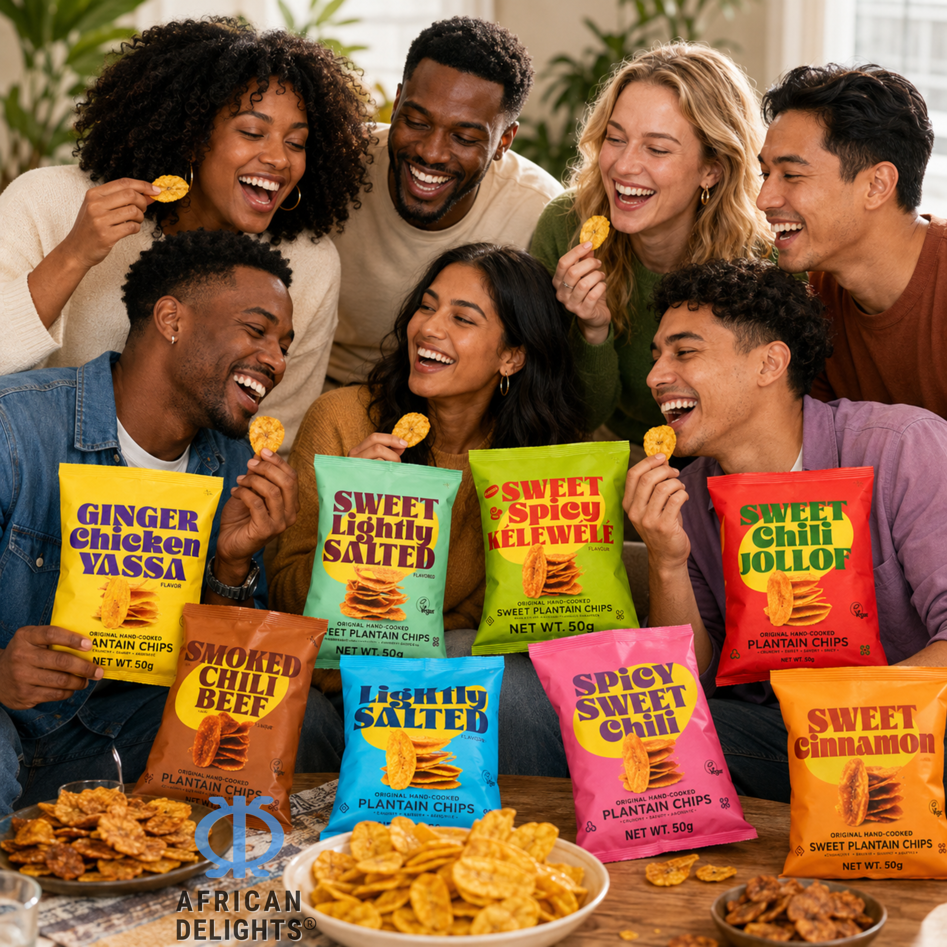 Sankofa Snacks plantain chips family photo 2