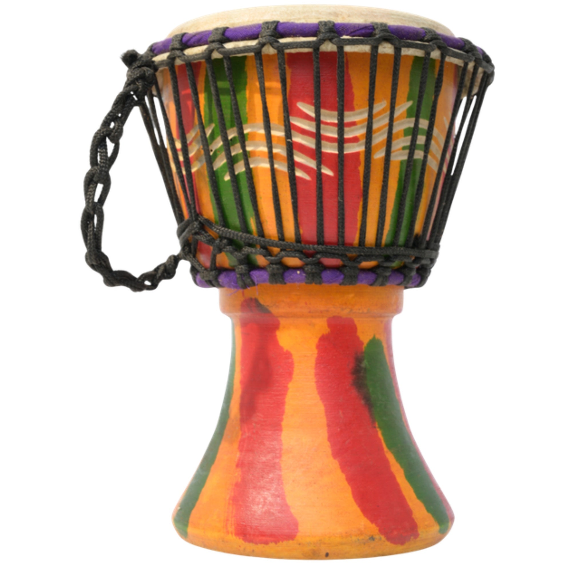 Authentic Mini Djembe Drum – Hand-Carved in Ghana