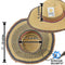 Adult Size Adjustable African Straw Sun Hat, 8 inches