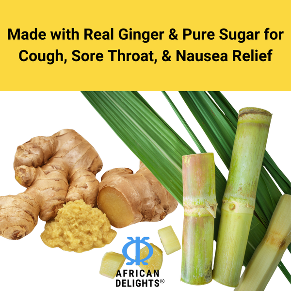 Akono Ginger Candy Nausea Relief | Individually Wrapped | 250g