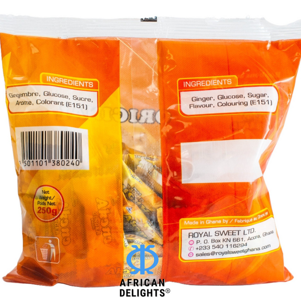 Akono Ginger Candy Nausea Relief | Individually Wrapped | 250g