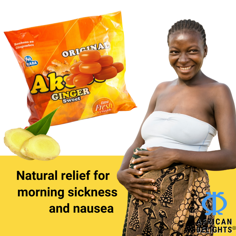 Akono Ginger Candy Nausea Relief | Individually Wrapped | 250g