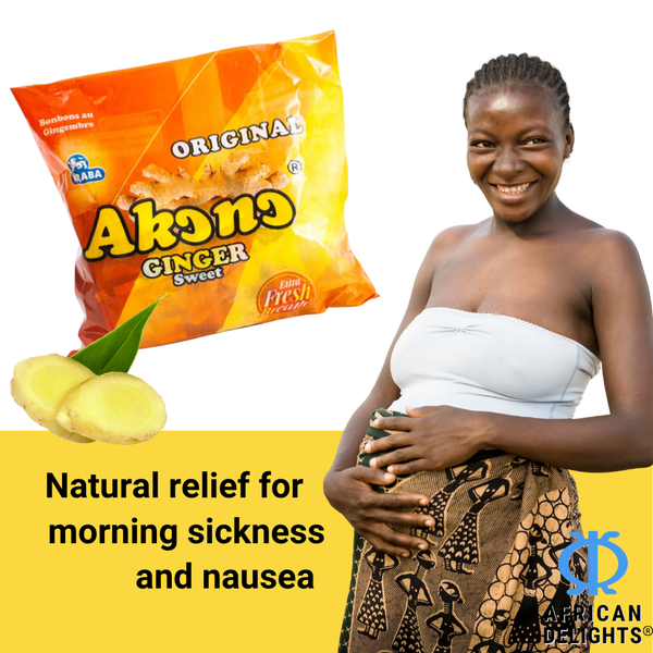 Akono Ginger Candy Nausea Relief | Individually Wrapped | 250g