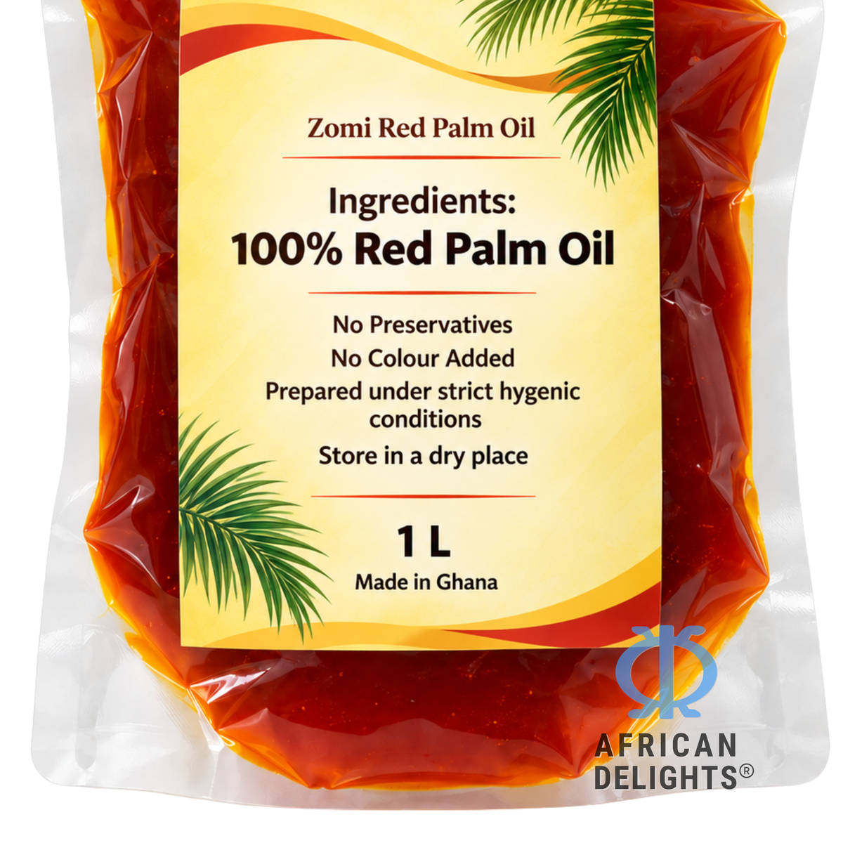 Amazing Foods Zomi Red Palm Oil 1L ingredients # Flavor_amazingfoods-zomi