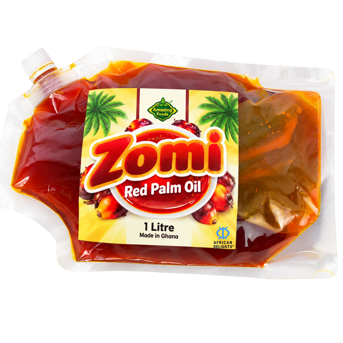 Amazing Foods Zomi Red Palm Oil 1L Ghana # Flavor_amazingfoods-zomi