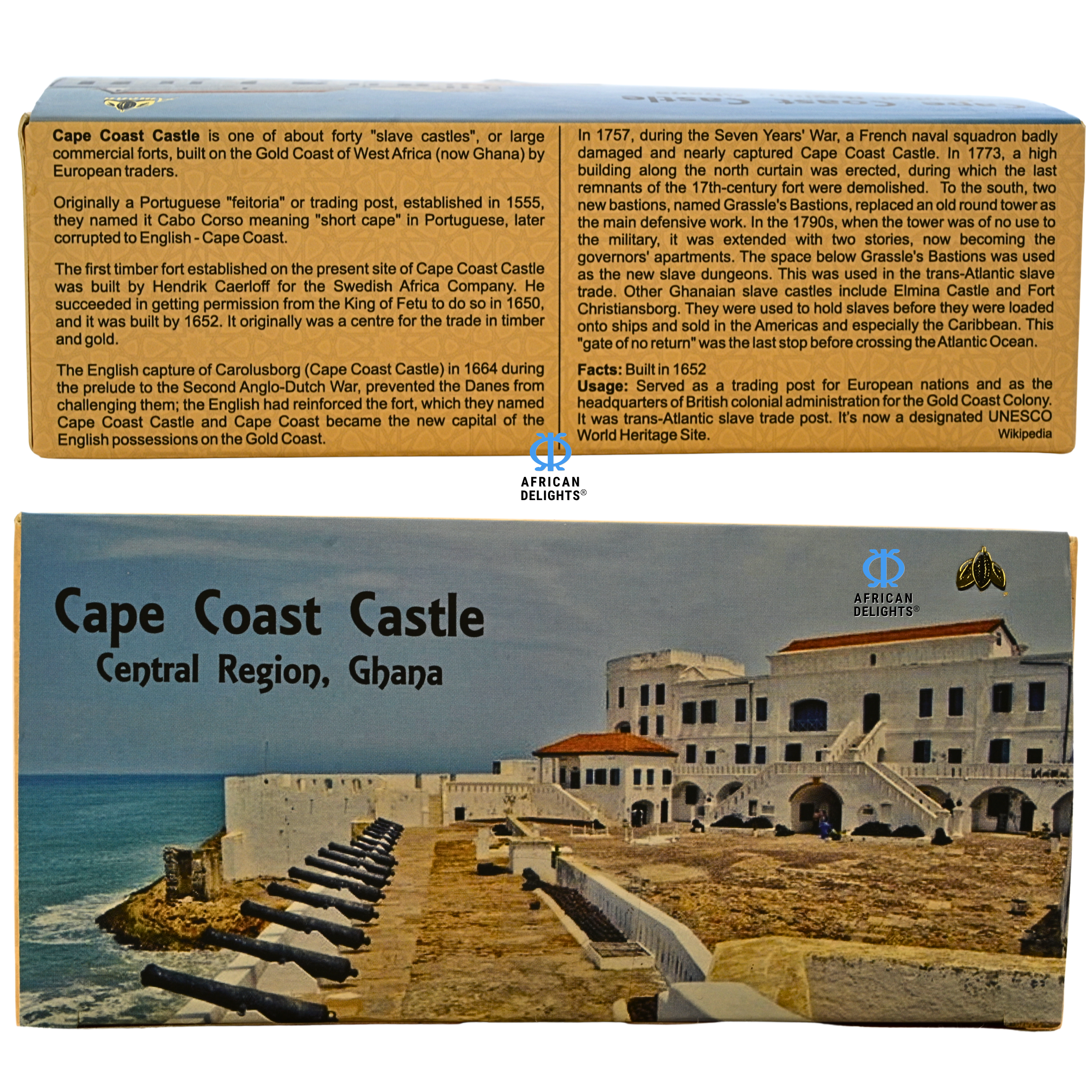 Amonu Cape Coast Castle (20 x 20g) Ghana gift box story # Style_Cape Coast Castle (20 x 20g)