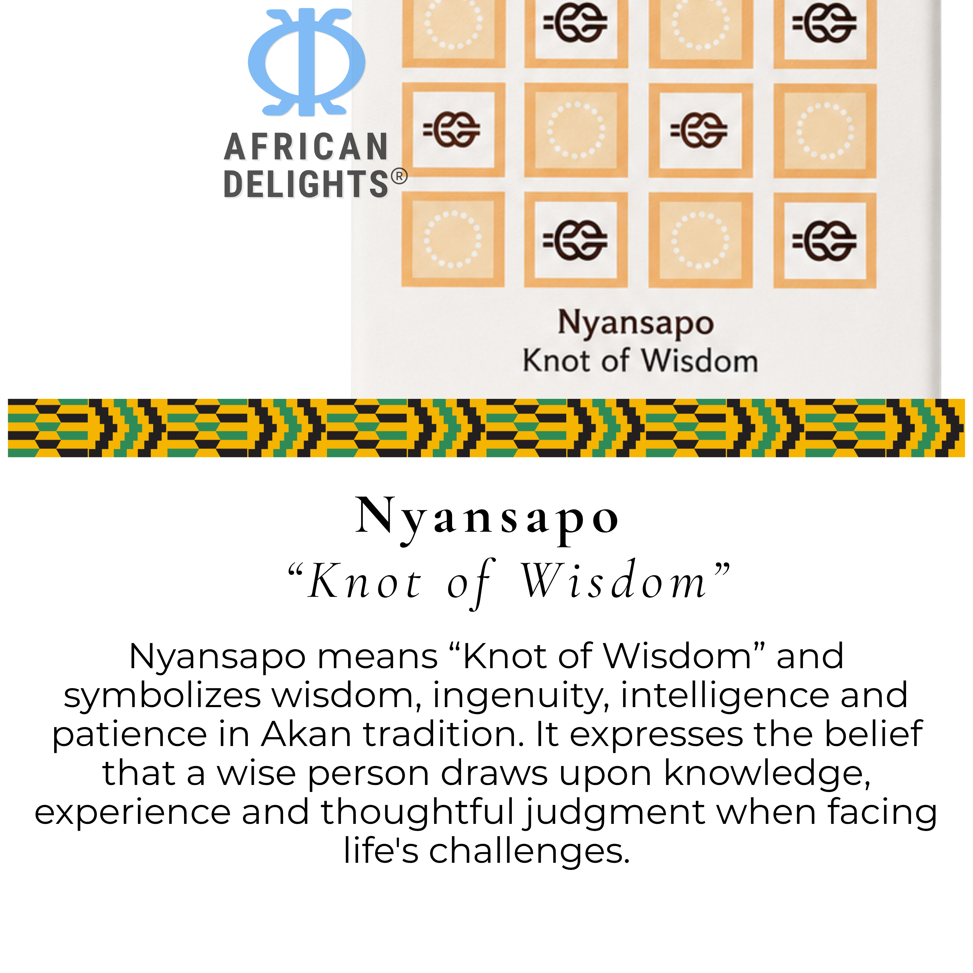 Amonu Coconut (100 g bars) about the adinkra symbol # Size_100 g bars # Type_Regular # Flavor_Coconut