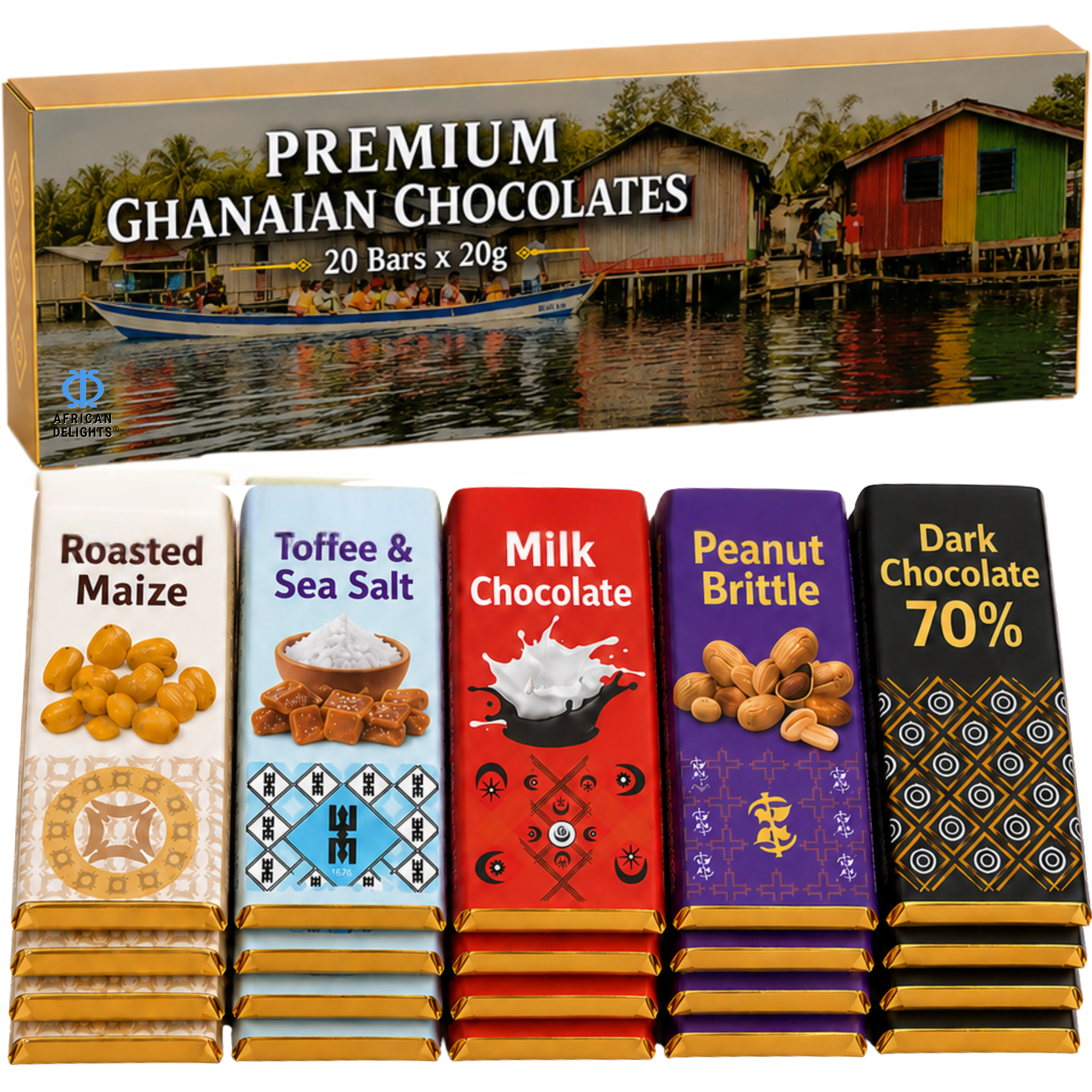 Amonu Nzulezu Stilt Village Canoe (20 x 20g) # Style_Nzulezu Stilt Village Canoe (20 x 20g)
