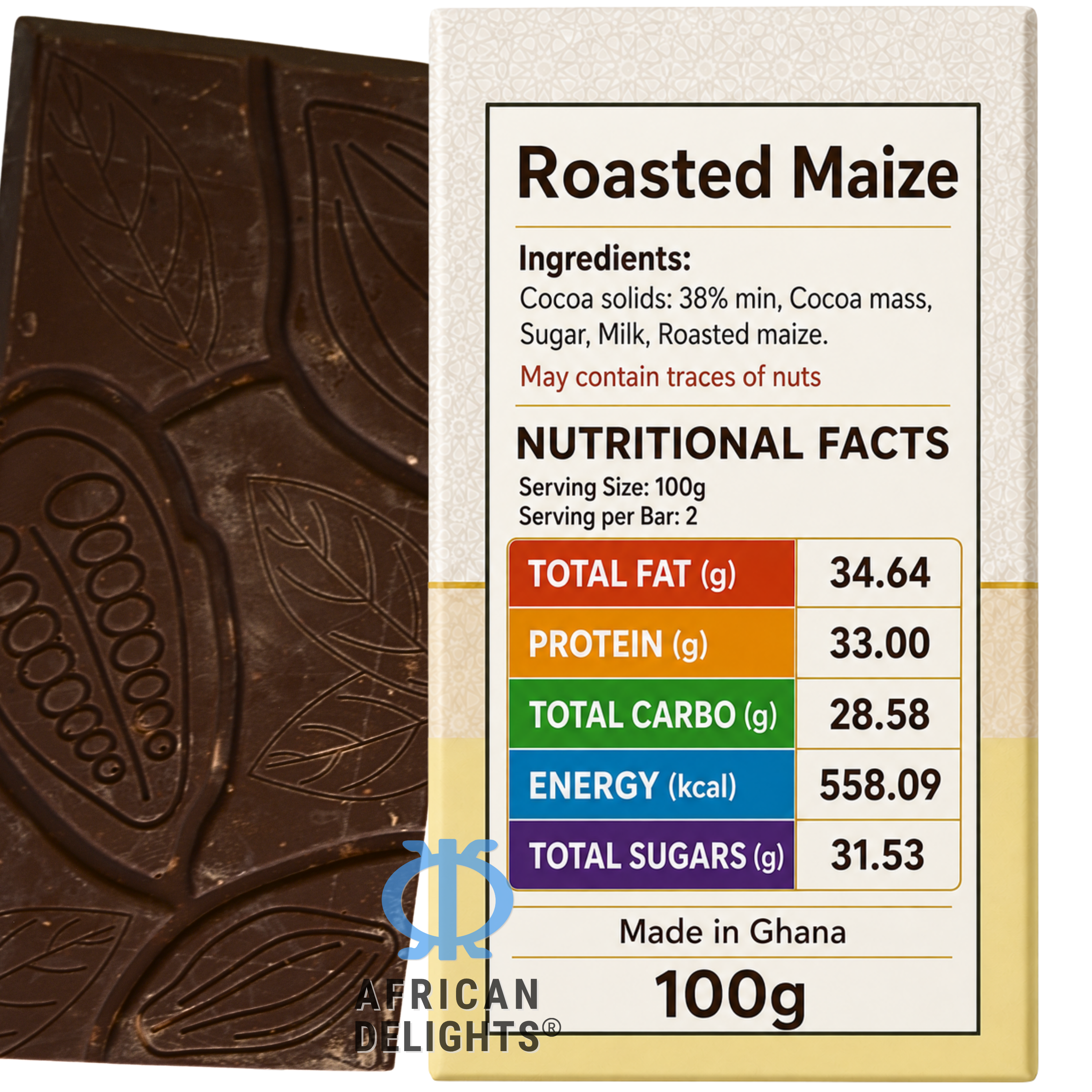 Amonu Roasted Maize (100g) ingredients and nutrition # Style_Roasted Maize (100g)