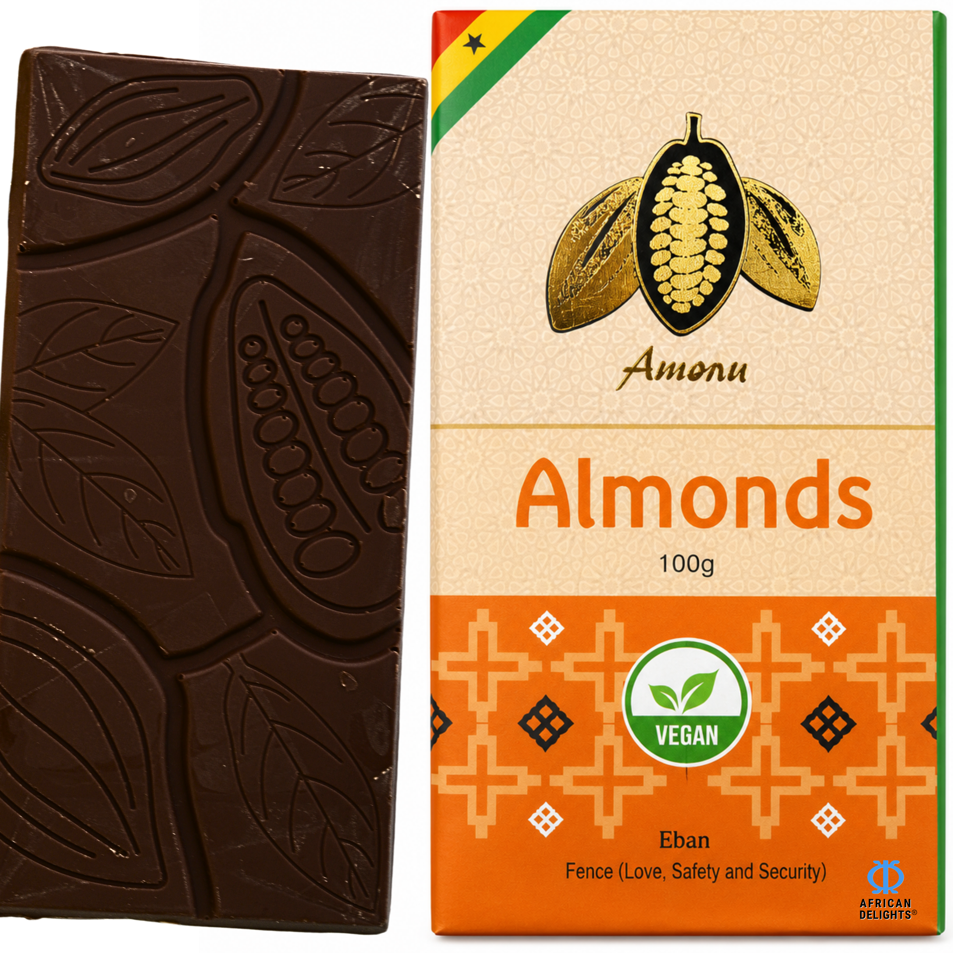 Amonu Smooth Almond Vegan (100g) # Style_Smooth Almond Vegan (100g)