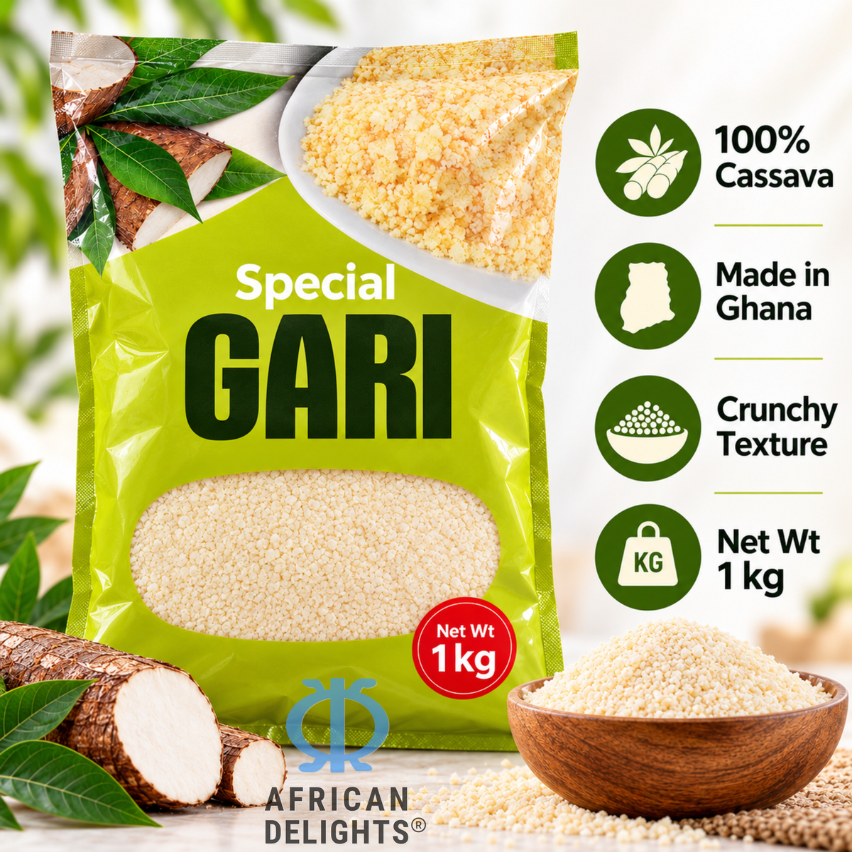 Ask Foods Special Gari (Cassava Semolina) product photo