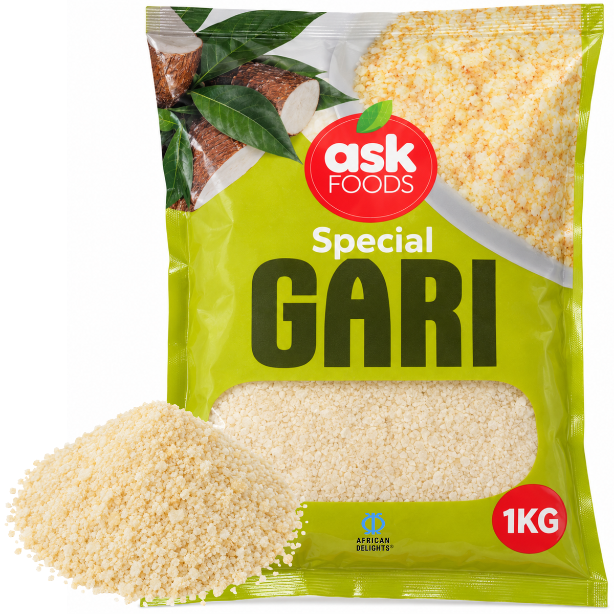 Ask Foods Special Gari (Cassava Semolina) 1 kg