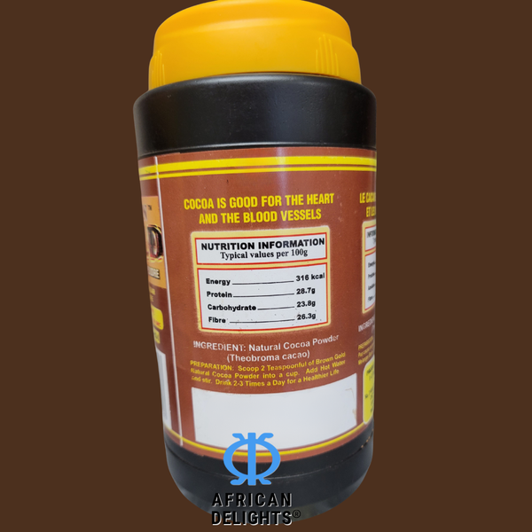 Brown Gold Natural Cocoa Powder | 400g | 100% Raw and Organic Cacao