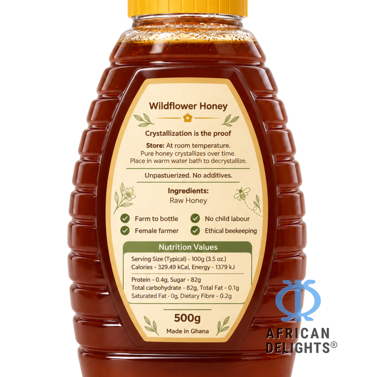 Charlotte Originals Wildflower Honey ingredients label # Flavor_charlotte-wildflower